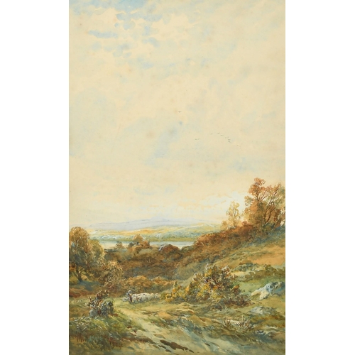 226 - Albert Pollitt (1856-1926) British, Thought to be, 'In the Clwyd Valley, North Wales', watercolour, ... 