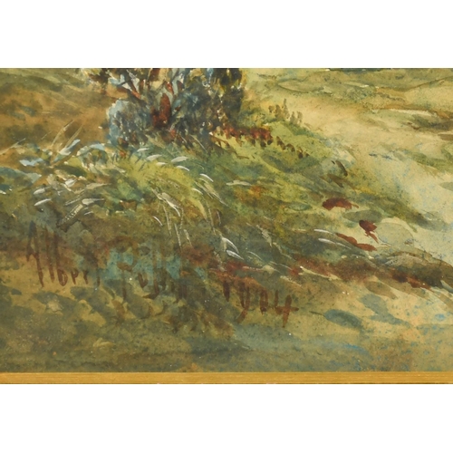 226 - Albert Pollitt (1856-1926) British, Thought to be, 'In the Clwyd Valley, North Wales', watercolour, ... 