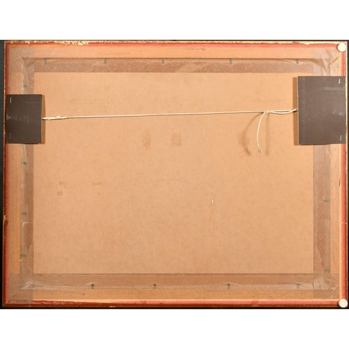 234 - Philip Mitchell (1814-1896), British, An extensive landscape with a figure by a tree trunk, a windin... 