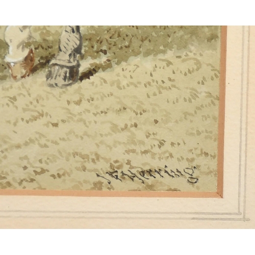 248 - J. F. Herring Jnr (1815-1907), British, A group of four horses, three wearing yokes and one with a s... 