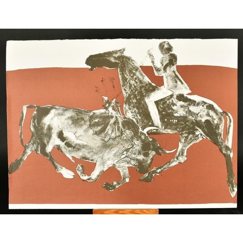 32 - Elisabeth Frink (1930-1993) British, a bull fighting scene, circa 1973, lithograph, signed and numbe... 