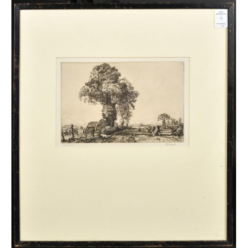 4 - John George Mathieson (Early 20th Century), an etching of a Loch scene, signed in pencil, 9