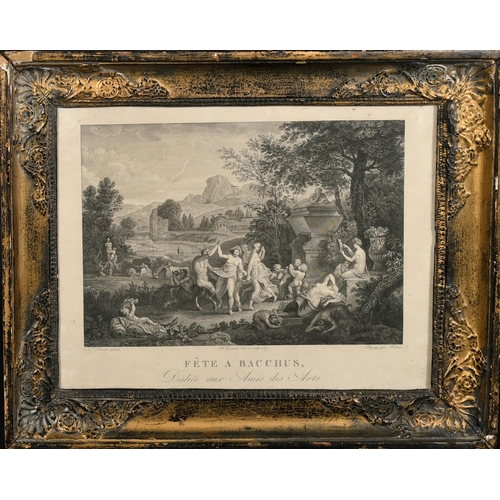 5 - Bartolozzi after Barbieri, an engraving of a praying family, plate size 11