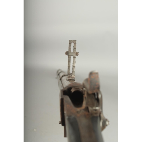1337 - A SHARP'S TYPE SLANT BREECHED PERCUSSION RIFLE. 57