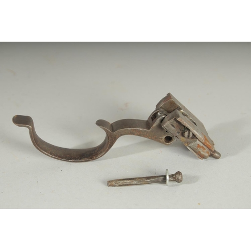 1337 - A SHARP'S TYPE SLANT BREECHED PERCUSSION RIFLE. 57