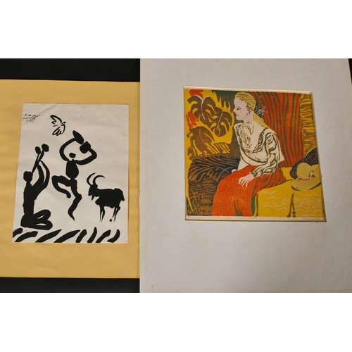 140 - An interesting collection of modern prints after Picasso etc, various sizes, (unframed) (5).