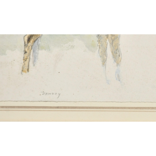 205 - Circle of Robert Hills (19th Century), A study of Deer, inscribed and dated in pencil, watercolour a... 