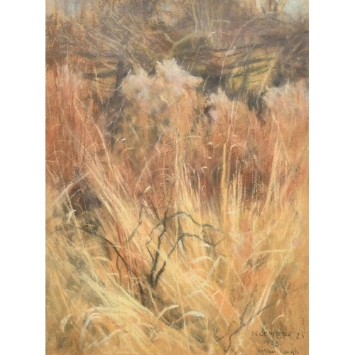 220 - Arthur Wardle (1864-1949) British, 'Grasses', pastel, signed and inscribed 'December 25, 1933',  10.... 