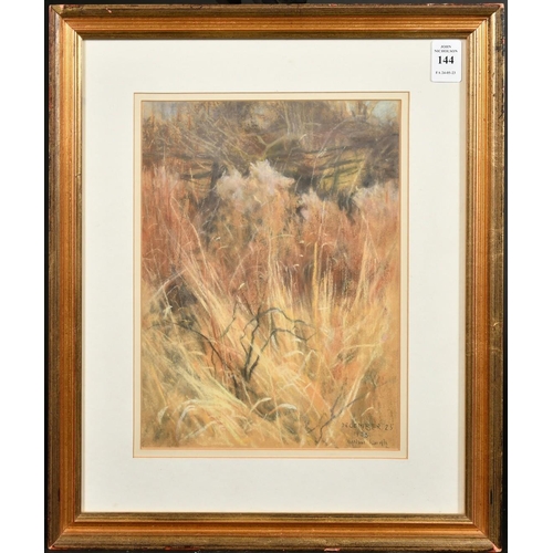 220 - Arthur Wardle (1864-1949) British, 'Grasses', pastel, signed and inscribed 'December 25, 1933',  10.... 