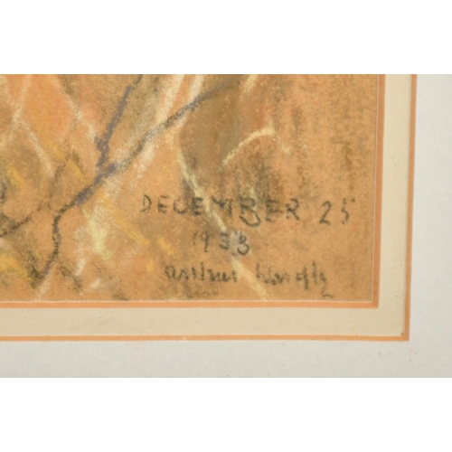 220 - Arthur Wardle (1864-1949) British, 'Grasses', pastel, signed and inscribed 'December 25, 1933',  10.... 