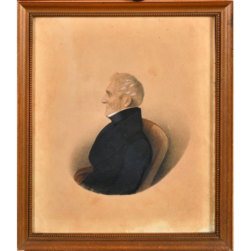 255 - Circle of George Hayter, A bust length portrait of a gentleman seated (possibly the Duke of Wellingt... 