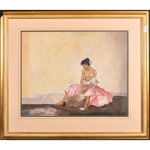 270 - After William Russell Flint, 'Ariadne', acrylic on paper, bears signature, 18.5