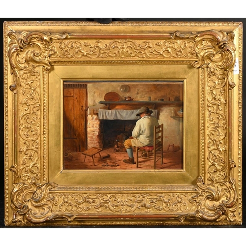 369 - Cranbrook Colony (19th Century), 'The Old Batchelor', scene of a seated man in a cottage interior, o... 