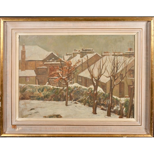 434 - Percy Horton (1897-1970), 'Winter Scene, Ambleside, 1944', oil on panel, 18