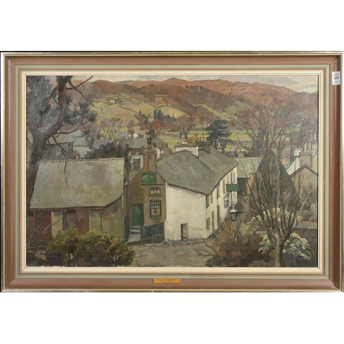 435 - Percy Horton (1897-1970), 'Winter at Ambleside', oil on canvas, signed and dated 1944, 18.5