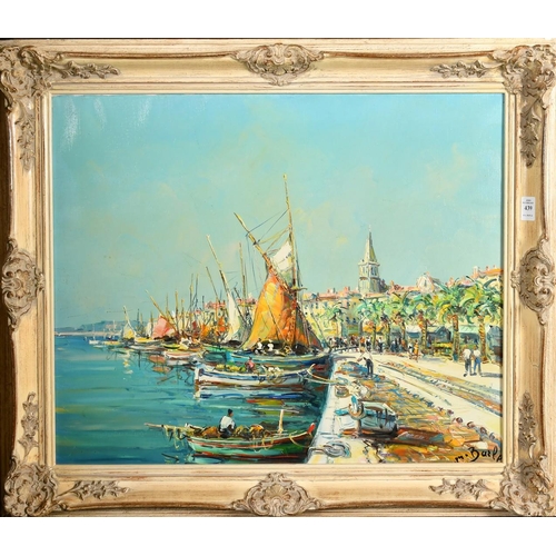 439 - Maurice Barle (1903-1961), a view of St. Tropez, oil on canvas, signed, 20