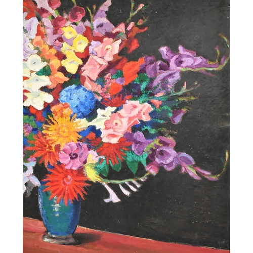 56 - 20th Century Continental School, a vibrant still life, oil on board, 28.5