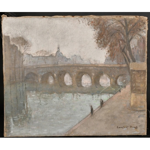 9 - Constant Dore (20th Century) French, a view of a Parisian Bridge, oil on canvas, signed, 21.25