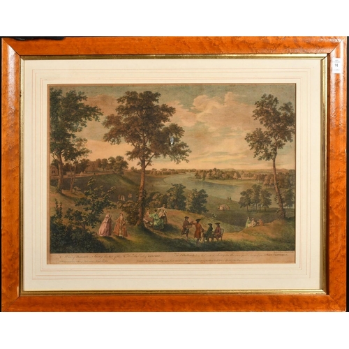 91 - Luke Sullivan (1705 1771), 'View of Oatlands in Surry, the Seat of the Rt Honourable the Earl of Lin... 