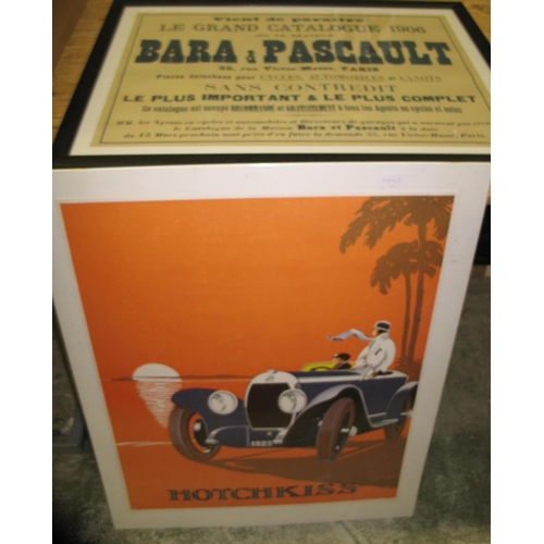 122 - [POSTERS / CYCLING & MOTORING] a 1906 oblong broadside for BARA & PASCAULT, manufacturers of accesso... 