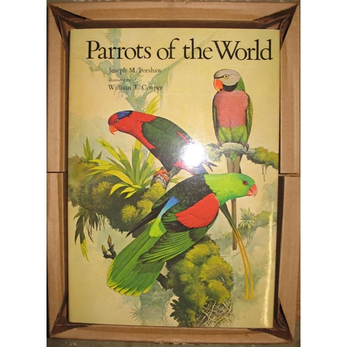 130 - [ORNITHOLOGY] FORSHAW (J.) & COOPER (William T.) Parrots of the World, folio, col. illus., clo., d.w... 