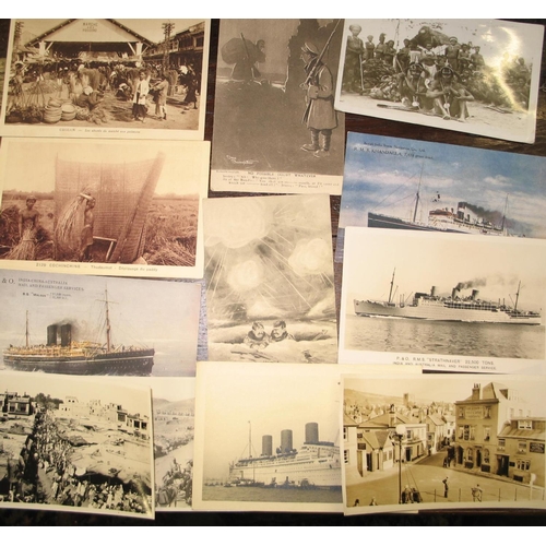 15 - POSTCARDS, collection of mostly early 20th c., U.K. & WORLD, some maritime, approx. 150.