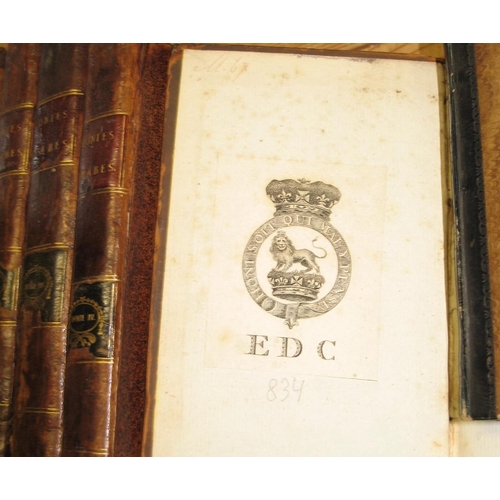 350 - [COMBE (William)] The R - L Register, 9 vols in 5, 12mo, speckled calf (worn), Royal bookplate, mixe... 