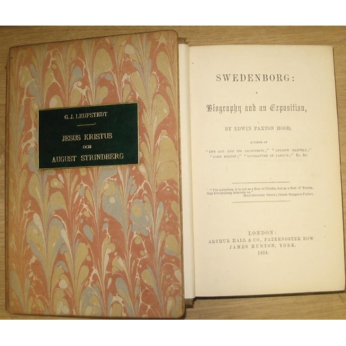 436 - [SWEDENBORG] HOOD (E. P.) Swedenborg, 8vo, clo., L., 1854; & another work (2).