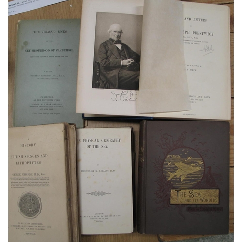 437 - SEA, SPONGES, GEOLOGY etc., 5 misc. vols (5).