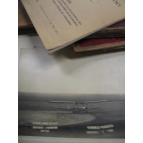 440 - MILITARY, R.A.F. etc., a modern album with variety of dry mounted photos; & a small q. of misc., map... 