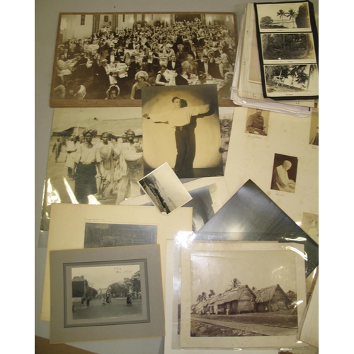 56 - PHOTOGRAPHS: box of miscellaneous large format photos, 19th & 20th cent.