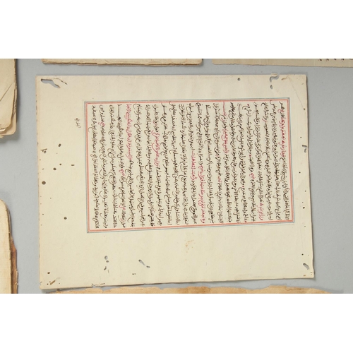 217 - A COLLECTION OF QURAN MANUSCRIPTS, (qty).