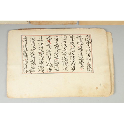 217 - A COLLECTION OF QURAN MANUSCRIPTS, (qty).