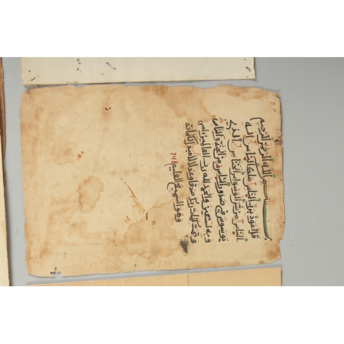 217 - A COLLECTION OF QURAN MANUSCRIPTS, (qty).