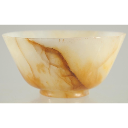 22 - A JADE BOWL, 11.5cm diameter.