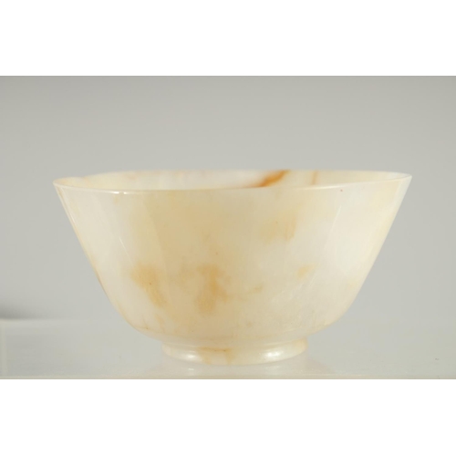 22 - A JADE BOWL, 11.5cm diameter.