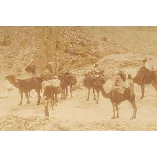 325 - ALEXANDRE BOUGAULT (1851-1911): A LANDSCAPE PHOTOGRAPH TAKEN FROM THE NORTHEN AFRICAN WADI (VALLEY),... 