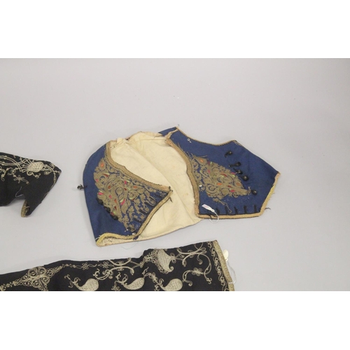 407 - FIVE OTTOMAN JACKETS, with metal-thread embroidered decoration, (5).