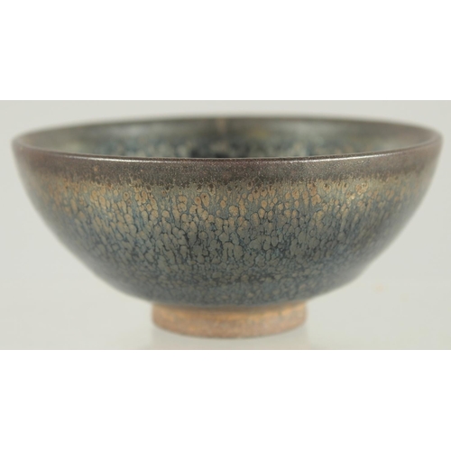 65 - A SMALL CHINESE STUDIO POTTERY BOWL, 9cm diameter.