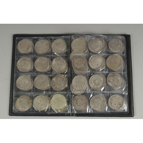 1257 - A BOOK OF 72 CHINESE REPLICA COINS.