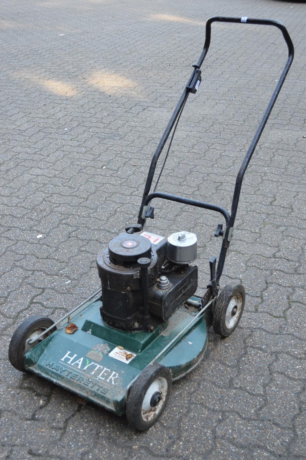 A Hayter Hayterette petrol rotary lawn mower