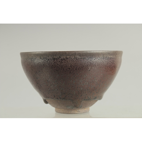 114 - A CHINESE JIAN WARE BOWL, 12.5cm diameter.