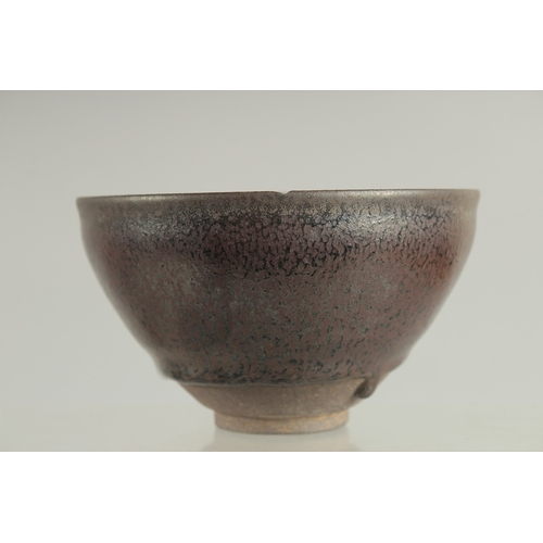 114 - A CHINESE JIAN WARE BOWL, 12.5cm diameter.