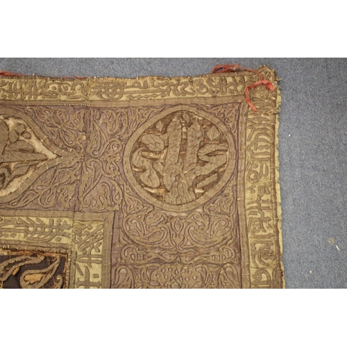 AN 18TH-19TH CENTURY OTTOMAN TURKISH WIRE EMBROIDERED MOSQUE DOOR ...