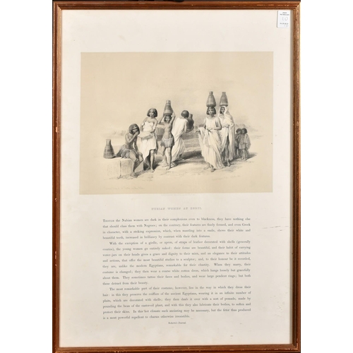 10 - David Roberts, 'The Letter-Writer', 'Nubian Women at Korti', and 'The Nilometer on the Island of Rho... 