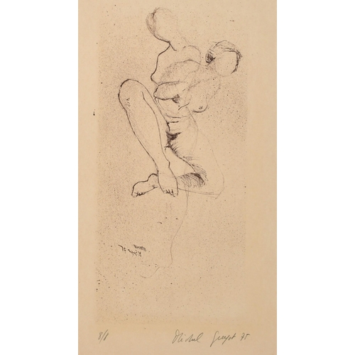 104 - Michel Guyot, Study of a nude woman, lithograph, signed, inscribed and numbered 8/8 in pencil, sheet... 