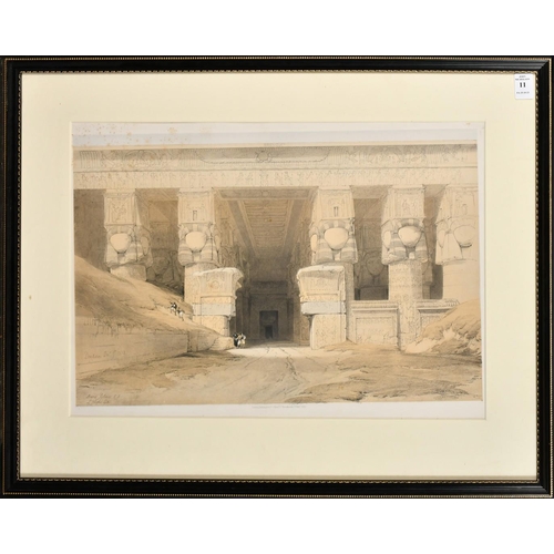 11 - David Roberts, 'Dendera', 19th Century lithograph, published by F.G. Moon, 14