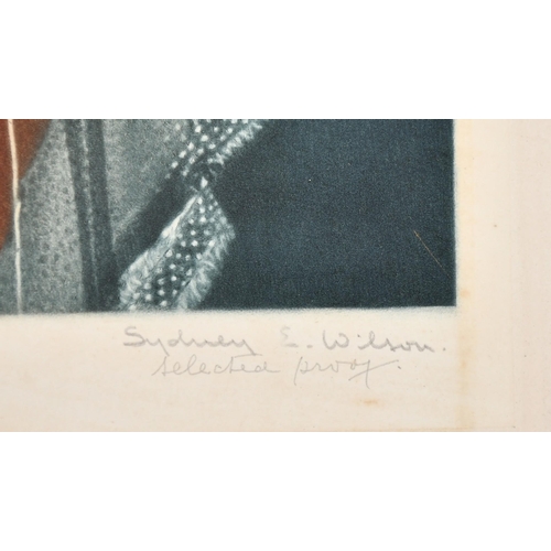 113 - Sydney Wilson, a coloured mezzotint (selected proof) of a female Saint 14