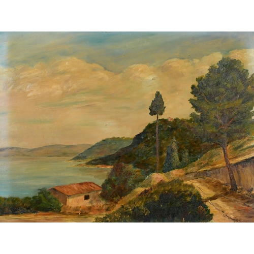 175 - L. Sicardi (Continental School, Circa 1953), a coastal landscape, oil on board, signed, 16.5