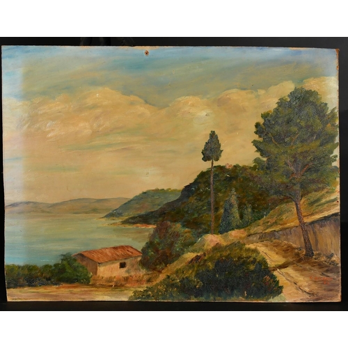 175 - L. Sicardi (Continental School, Circa 1953), a coastal landscape, oil on board, signed, 16.5